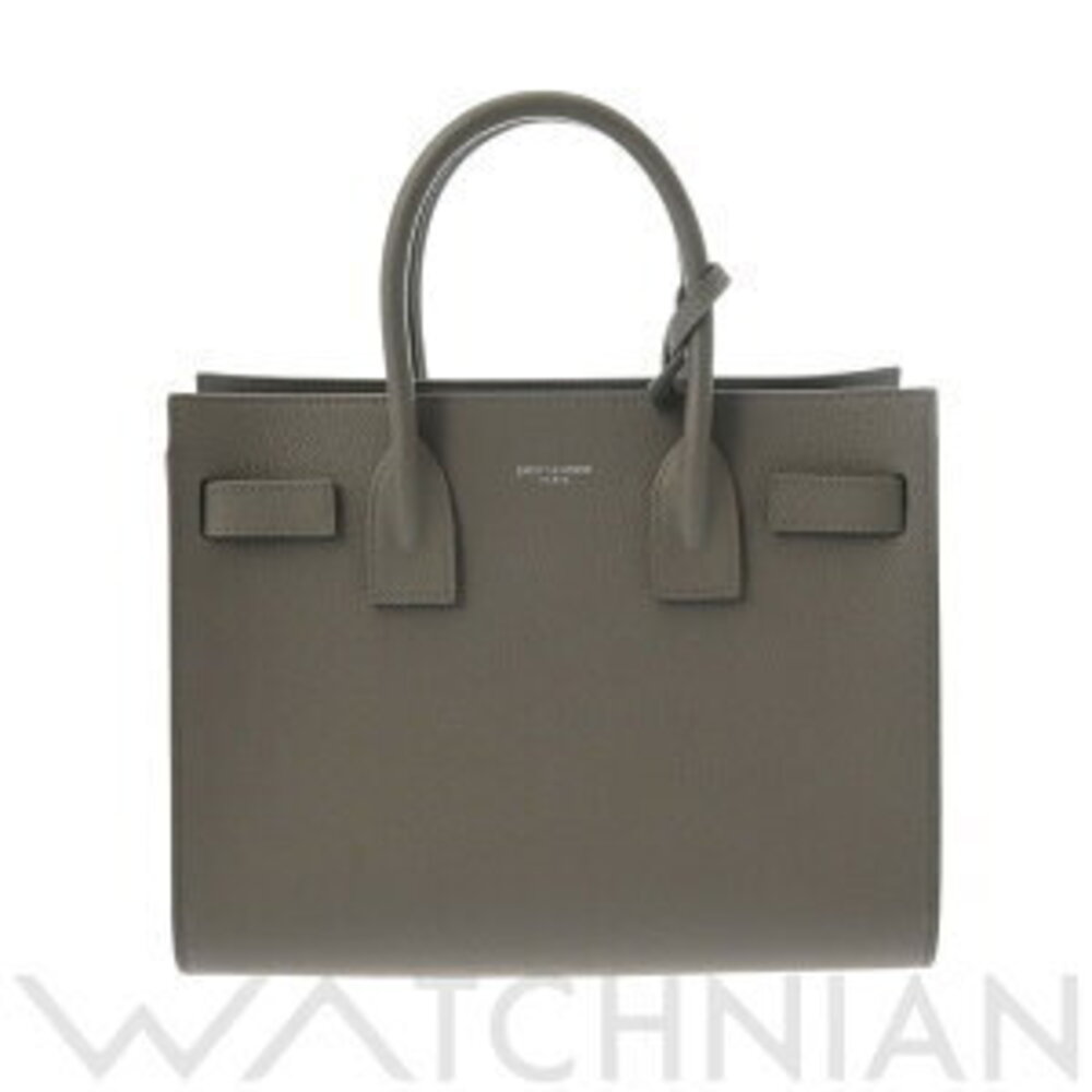 Saint Laurent Paris Sac de Jour Baby Gray Grain Leather Handbag